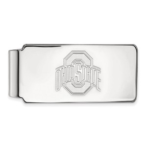 Black Bow Jewelry Sterling Silver Ohio State Buckeyes NCAA Money Clip - 1 of 3