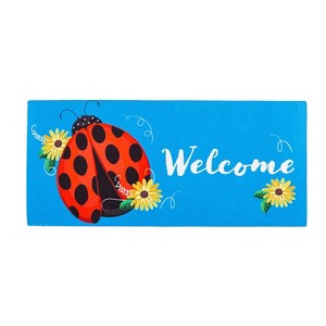 Evergreen Ladybug Welcome Sassafras Indoor Outdoor Switch Doormat 1'10"x10" Multicolored - 1 of 1