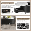 47.2'' Lift Top Coffee Table, Center Table with Hidden Storage Compartment,Cocktail Table with 360 Degree Rotating Tray for Living Room Office - 4 of 4