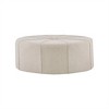 Sapphtopaz 48" Modern Ottoman Oval Stool Upholstered Foot Stool with Button Tufting Ottoman Foot Rest for Living Room, Bedroom, Entryway - 2 of 4