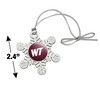 West Texas A&M Primary Logo Metal Snowflake Christmas Tree Holiday Ornament - 3 of 3