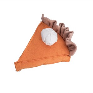 Transpac Plush Pumpkin Pie Decor Decorative Objects for Fall Harvest Indoor Home Decoration and Gift Giving - 1 of 1