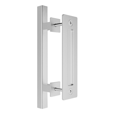 Sliding Barn Door Handle, 1-Piece, Stainless, Heavy Duty£¬Two-Side Design, Flat