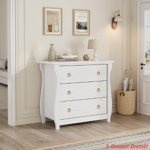 3 Dresser for Bedroom, 29.3 in Tall Drawer Dresser w/Storage Freestanding, Wooden Closet Storage Chest for Living Room, Bedroom, Entryway - 1 of 4