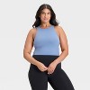 Women's Everyday Soft High Neck Cropped Tank Top - All In Motion™ - 4 of 4