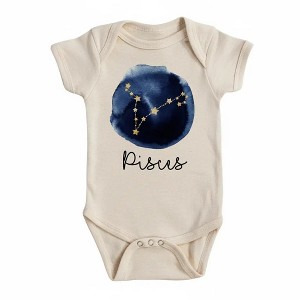 Pisces Zodiac Newborn Baby Onesie® Bodysuit GS1 - 1 of 4