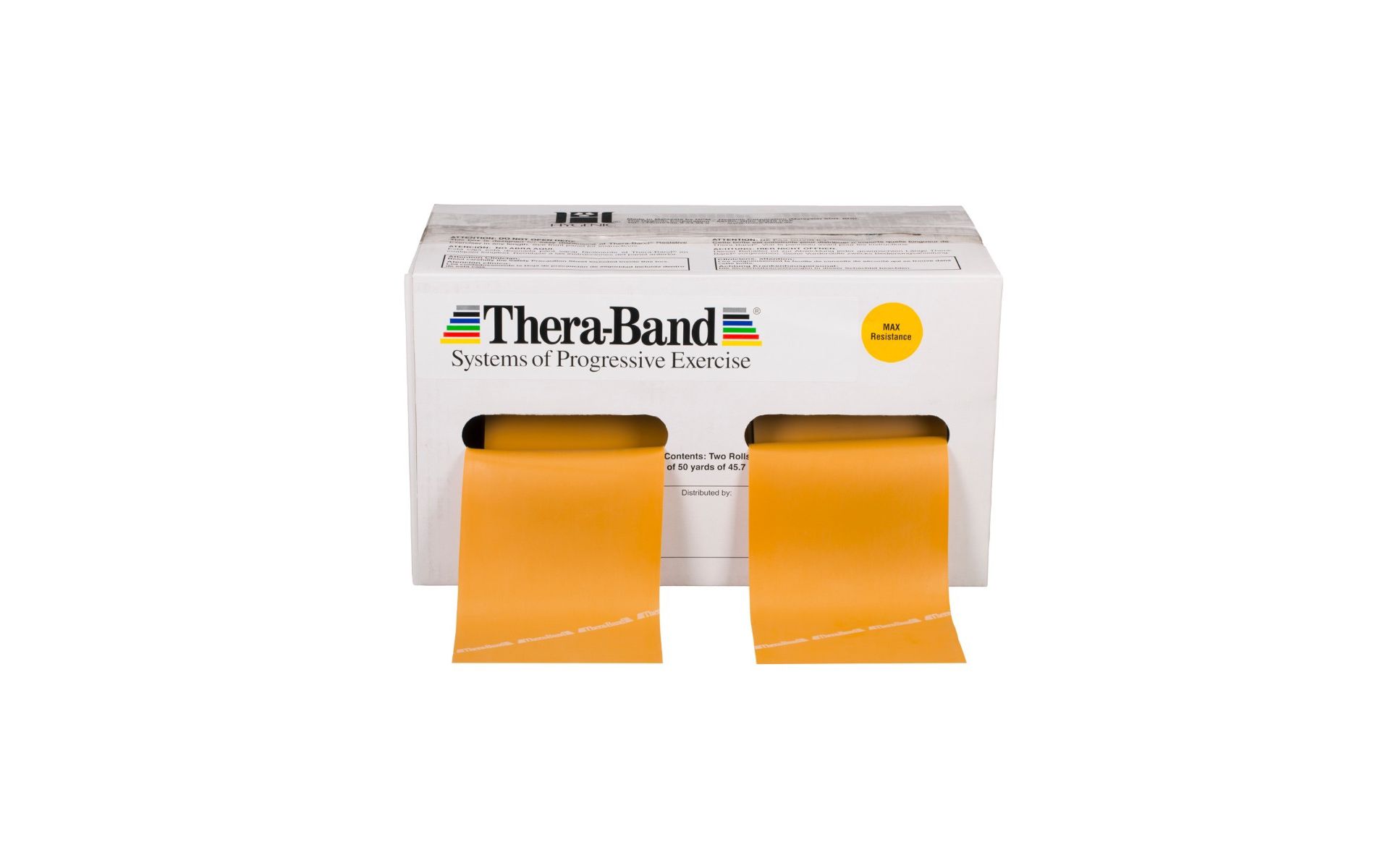 THERABAND Resistance Bands, 50 YD, Gold, Max Thickness, 14.2 LBS Resistance, Level 8