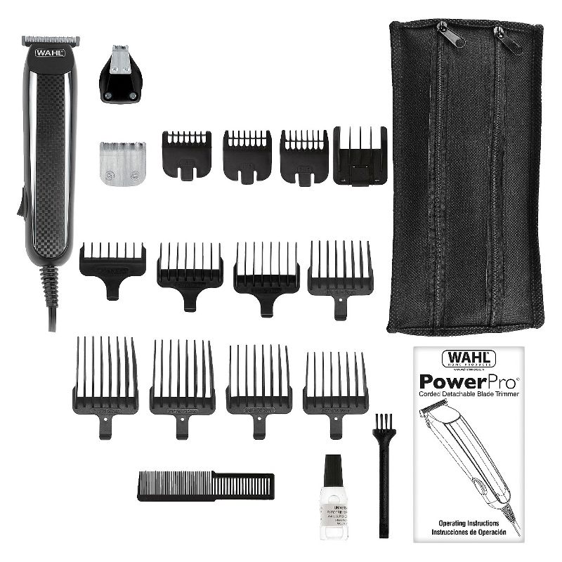 Wahl Power Pro Corded Men's Multi Purpose Trimmer with 3 Replaceable Trimmer Heads - 9686, 3 of 7