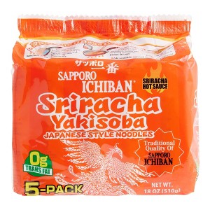Sapporo Ichiban Sriracha Yakisoba Instant Noodles 18 oz. - 1 of 2