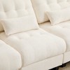Modular Sectional Sofa with Ottomans, Chenille Fabric Sofa Couch with 4-Position Adjustable Backrest & Pillows - ModernLuxe - 4 of 4