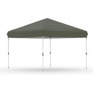 Pop Up Canopy Tent Heavy-Duty 210D Oxford Fabric Includes Roller Bag and 6 Sandbags, UV Protection for Beach and Party - 1 of 4