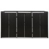 VidaXL Triple Wheelie Bin Shed Black 81.5"x31.5"x46.1" Poly Rattan - 3 of 4