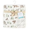 Hudson Baby Infant Boy Muslin Tranquility Quilt Blanket, Forest Animals, One Size - 2 of 2