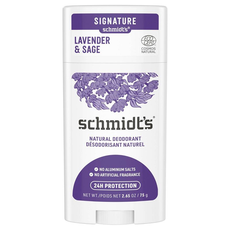Schmidt&#39;s Lavender + Sage Aluminum-Free Natural Deodorant Stick - 2.65oz, 3 of 15