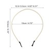 Unique Bargains Women's Elegant Faux Pearl Headband 4.72" Gold Tone White 1 Pc - 3 of 4