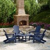 WestinTrends Malibu 5-Piece HDPE Folding Adirondack Chair Outdoor Patio Conversation Set - 2 of 4