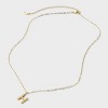 14K Gold Dipped Twisted Bubble Initial Necklace - A New Day™ Gold - 3 of 4
