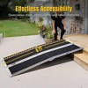 Yescom Portable Wheelchair Ramp Aluminum 6FT Folding Anti-slip 600LBS Limit for Threshold Doorways - 3 of 4