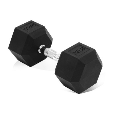 Sapphtopaz Rubber Coated Hex Dumbbell, Dumbbell Set with Non-Slip Grips for Exercise, Muscle Toning, Space-saving Home Gym Strength Training Dumbbells