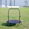 KWPZQEB 40 Inch Mini Exercise Trampoline, Compact Fitness Trampoline for Kids & Adults, Fitness Rebounder for Indoor, Garden, Max Load 330lbs - 3 of 4