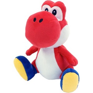 Sanei Boeki AC43 Super Mario All Star Collection Red Yoshi Plush Toy, S, Size W 5.3 x D 6.1 x H 7.9 inches (13.5 x 15.5 x 20 cm) - 1 of 3