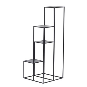 16" Wide Planter Stand Modern Iron Black - Olivia & May: Freestanding Indoor Holder, No Assembly Required - 1 of 4