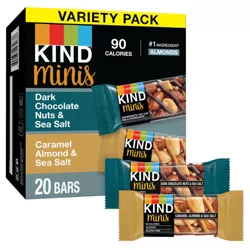 KIND Minis Dark Chocolate & Caramel Almond - 14oz/20ct