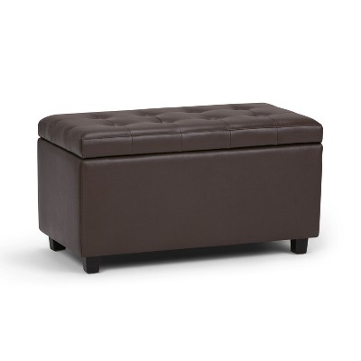 PAGED Storage Ottoman Multi-functional Ottoman Foot Rest with Safety Hinge and Tufted Top for Bedroom, Living Room