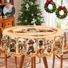 Christmas Tablecloth, Festive Holiday Dining Table Cover with Seasonal Patterns, Dustproof Easy-Care for Home Decor - 2 of 4