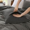 Lyngins Waffle Texture Comforter Set – 100% Cotton Bedding Set, Oversized Comforter & 2 Shams, All-Season Quilt Bedding Set, OEKO-TEX Certified - 4 of 4
