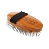 Bass Pet Brushes Style & Detangle Pet Brush with 100% Premium Alloy Pin Pure Bamboo Handle Palm Style Dark Bamboo - 4 of 4