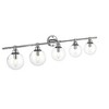 Elegant Lighting Jaelynn 5 light Chrome and Clear Bath Sconce - image 2 of 4