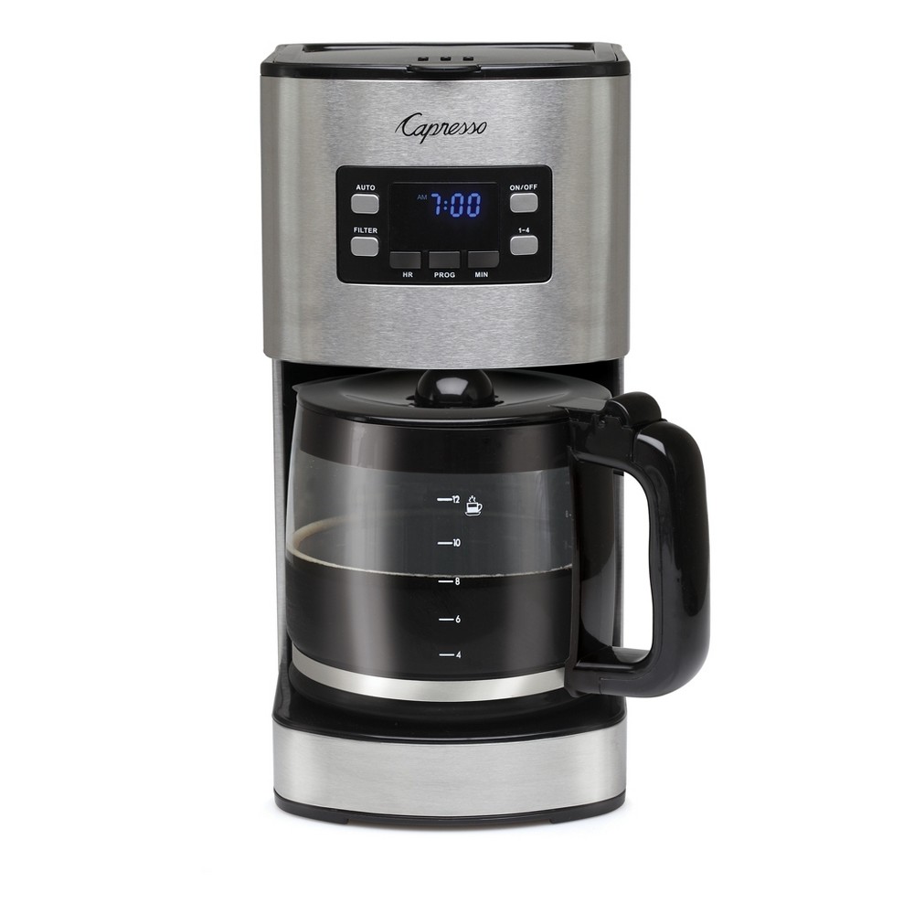 Capresso 12-Cup Coffee Maker with Glass Carafe SG300 â€“ Stainless Steel 434.05