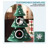 52inch Large Scratching Tower with Double Layer Cat Bed with Cat Toy Activity Centre Christmas Decoration Green - 3 of 4
