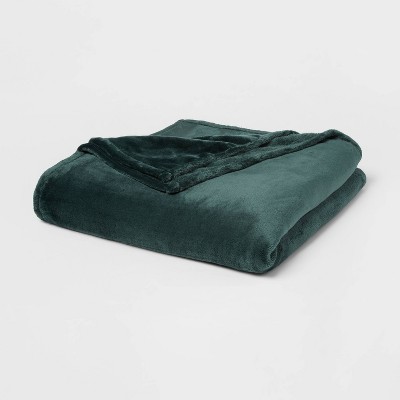 Full/Queen Microplush Bed Blanket Pine - Threshold™