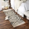 Design Imports Medallion Textured Fringe - Black - 2 Ft 3 In X 6 Ft - 4 of 4