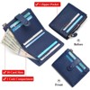 Clotth Womens Wallet - Slim RFID Blocking Bifold Wallet Minimalist PU Leather with Zipper Coin Purse | 10 Card Slots - 4 of 4