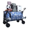 SKRAN Outdoor Sport Foldable Extended Wagon with 480lbs Weight Capacity,with Beach Wheels & Drink Holders,Side Pocket and Brakes for Camping - 4 of 4
