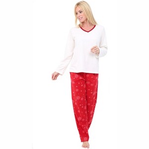 ADR Women's PJ Set, Fleece Pajama Pants & Top, Cozy PJs for, Lady Pajamas - 1 of 4