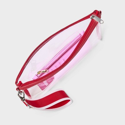 Wild Fable Game Day Clear Wristlet Clutch - Wild Fable™ Red — фото 3