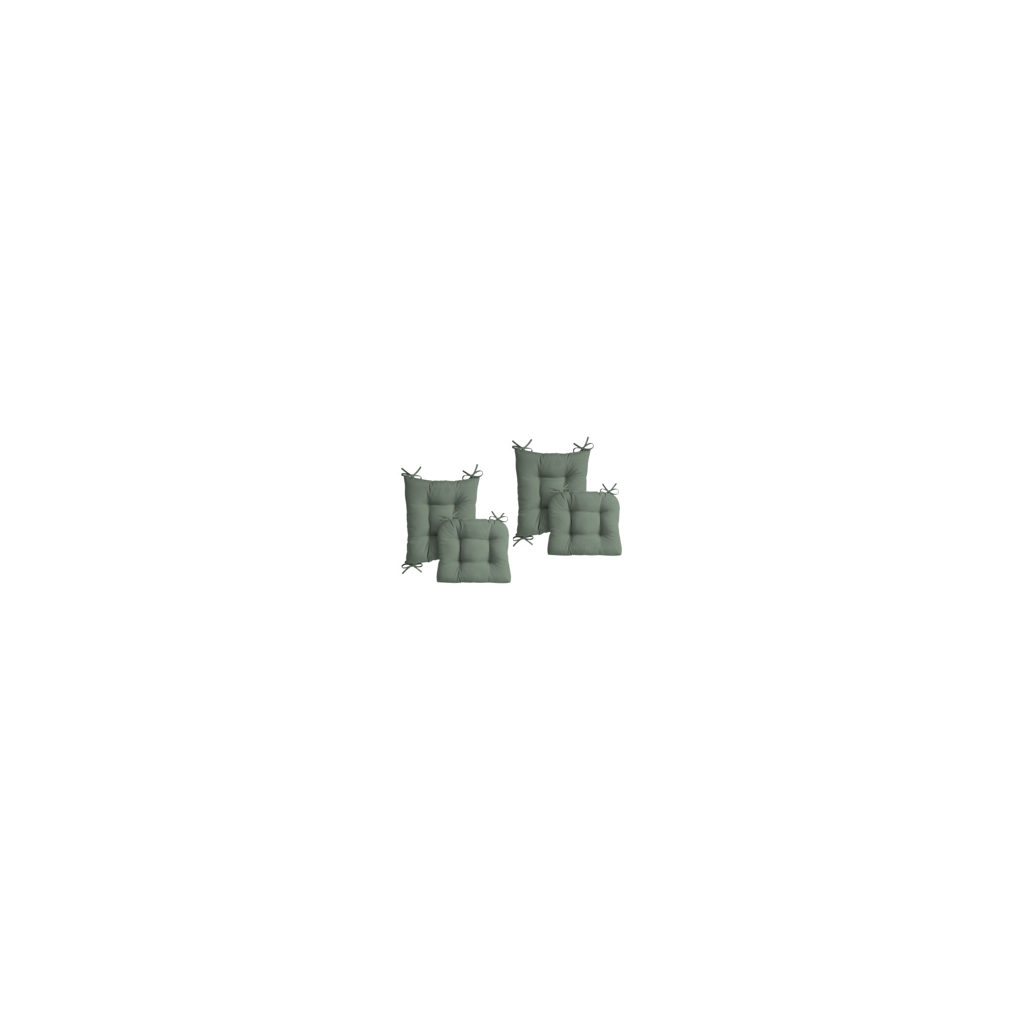 ARDEN earthFIBER Indoor/Outdoor Plush Rocking Chair Cushion Set, 2-Pack, 20 x 18, Water repellent, Fade Resistant