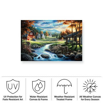 Chuck Black Country Living Landscape Canvas Art in Dark Tones