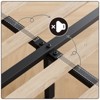 Bed Frame with Adjustable Headboard, Linen Upholstered Full Platform Bedframe with Strong Wooden Slats - 2 of 4
