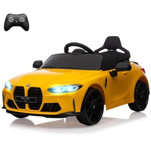 12V Electric Ride On Car w/RC,Licensed by BMW M4 Toddler Electric Vehicle for 37-83 Months,Power Wheels for Boys Girls - 1 of 4