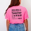 Simply Sage Market S.W.Smiley Teacher Recipe Front & Back Design Garment Dyed Tee - 2 of 4