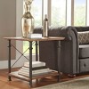 Ronay End Table Oak Brown - Inspire Q: Rustic Rectangle Side Table, Metal & Wood Frame, 23" High - 2 of 4