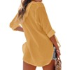 Imily Bela Women's Long Sleeve Beach Sun Protection Top V-Neck Tie Pocket Hoodie - 3 of 4