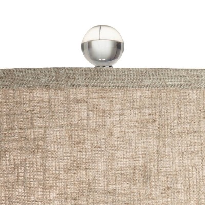 Gray Faux Granite Resin Table Lamp with Beige Linen Shade