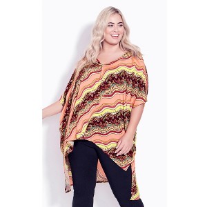 Avenue Women's Plus Size Evie Hi Lo Top - 1 of 4