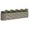 vidaXL Gabion Raised Bed Silver Galvanized iron 197.0 x 39.4 x 39.4 in - 3 of 4